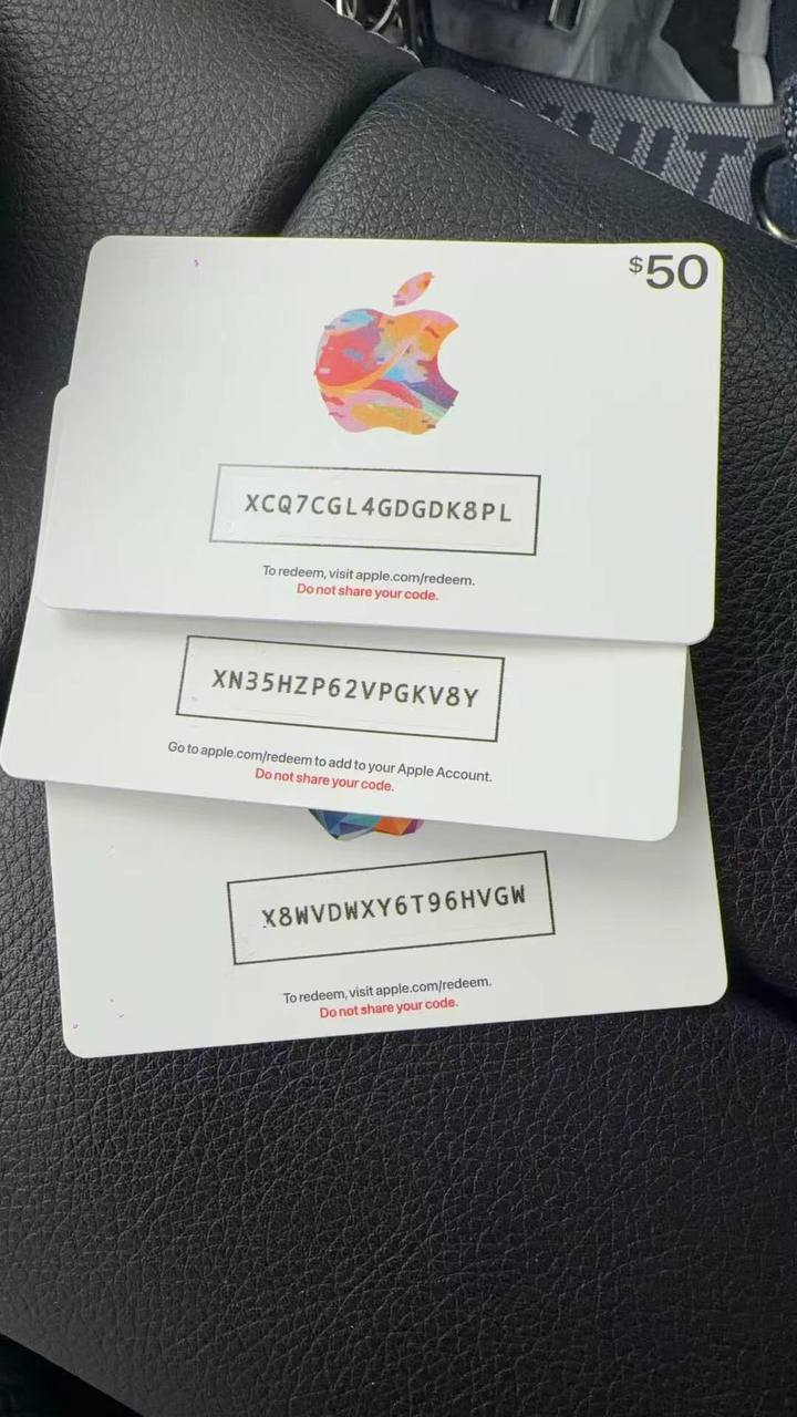 Gift cards submitted for exchange 13