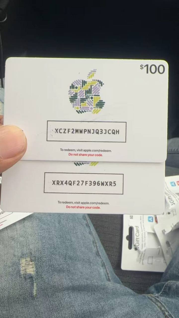 Gift cards submitted for exchange 16